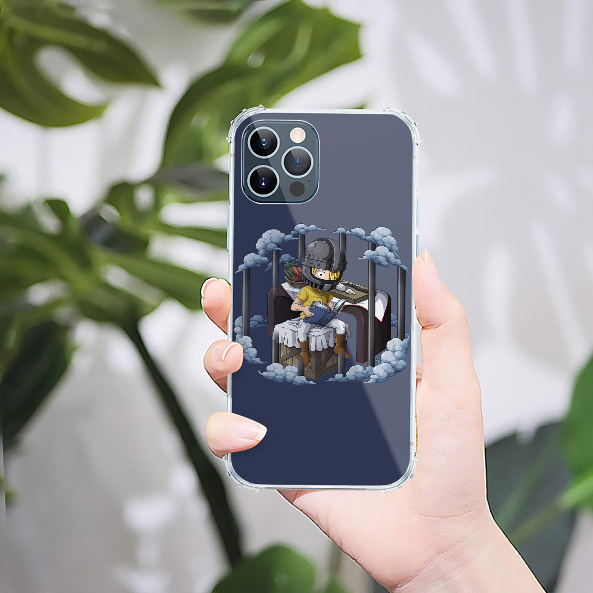 （画像用） ワンピース サンジ ONE PIECE Sanji 【iPhone 12シリーズ対応】透明スマホケース（クリアソフトケース）